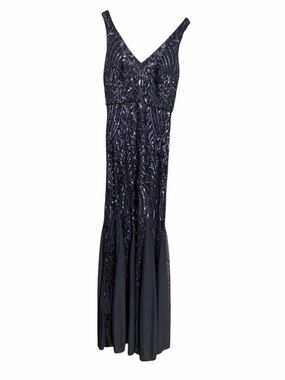 Signature Navy Sequin Evening Gown 6